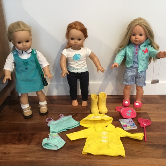 Our Generation 18” Doll 3 Outfit Lot-Rainy Day, Butterfly Catcher & Scho… - Picture 2 of 3